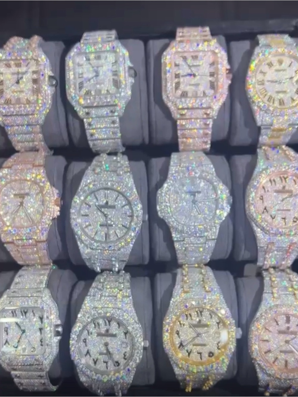 HOTTEST QUALITY Audemars Piguet Silver Diamond Moissanite Men's Watches